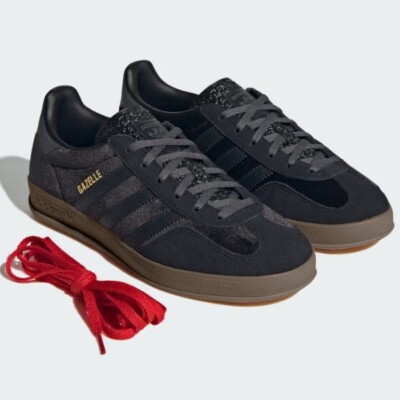 Adidas Women's Gazelle Indoor Shoes 'Velvet Black' - JI2712