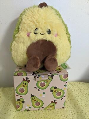 Cuckool Happy Avocado Heating Pad Plush Toy - Mirco heat  for children NIP New