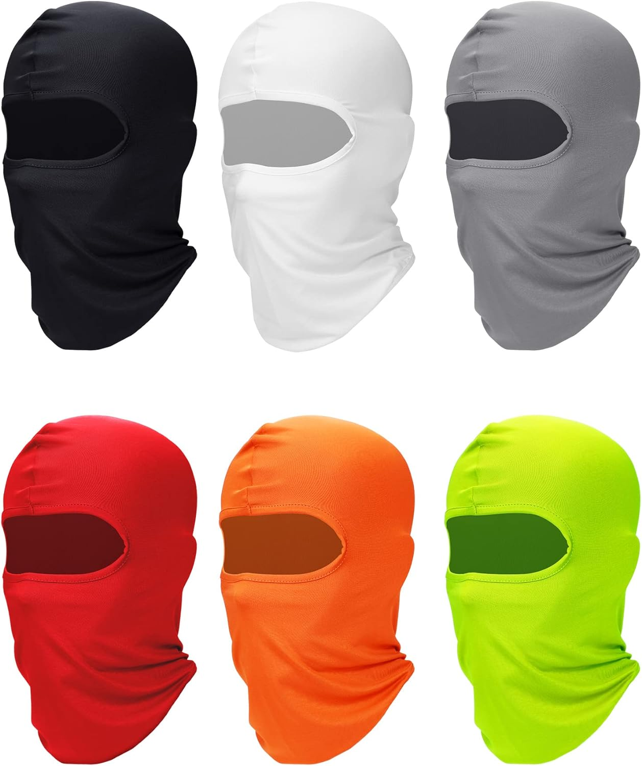 6 Pack UV Protection Balaclava for Men & Women - Ski Mask for Outdoor Sports