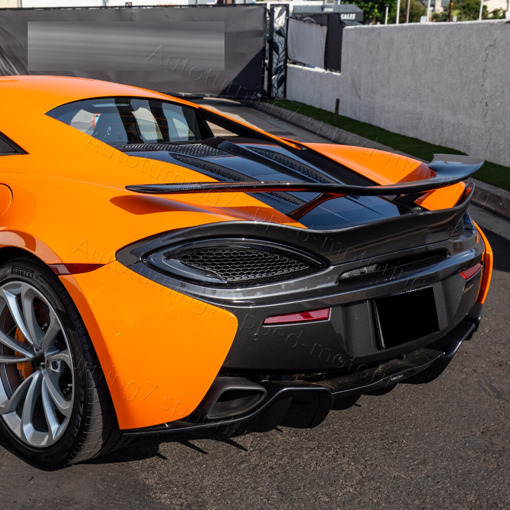 For McLaren 540C 570S 2015-2019 Real Carbon Hatch Rear Trunk Spoiler Boot Wing