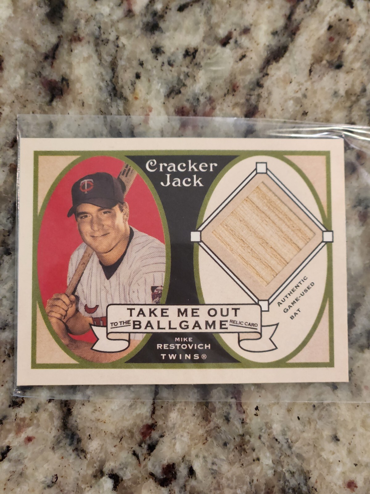 2005 Topps Cracker Jack Take Me Out to the Ballgame Relics Michael Restovich