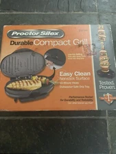 Proctor Silex Hamilton Beach Durable Compact  Grill 25218Y New in Box