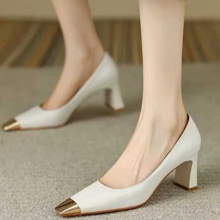 Slip on best sale block heel shoes
