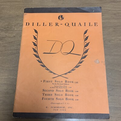 Vintage First Solo Book by Angela Diller & Elizabeth Quaile Piano Schirmer 1955