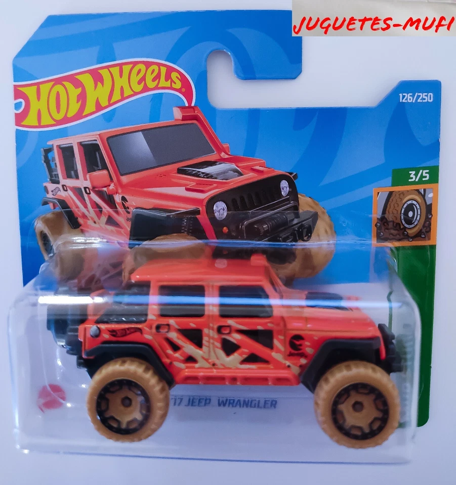 ´17 JEEP WRANGLER HOT WHEELS treasure hunt hcy03-m521 MUD STUDS 3/5 Mattel New - Imagen 2 de 4
