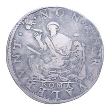 TESTONE 1592 - 1605 ROMA R CLEMENTE VIII STATO PONTIFICIO