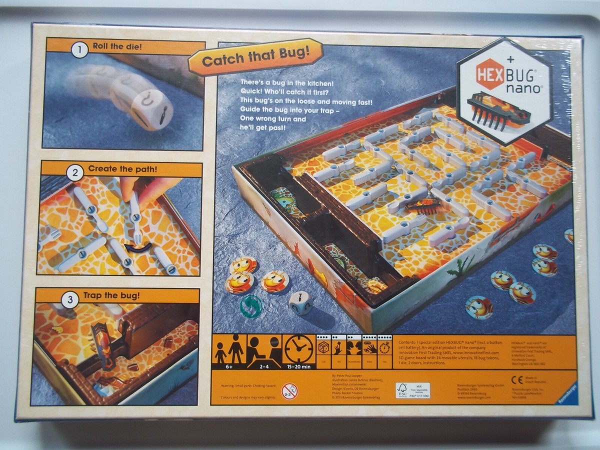 BUGS IN THE KITCHEN Board Game HEXBUG Nano RAVENSBURGER 2013 MFG