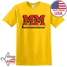 Minneapolis Moline Machinery MM Company Men's Yellow Size S to 3XL