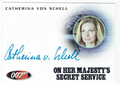 James Bond Mission Logs 40th Ann. Auto A179 Catherina von Schell as ...