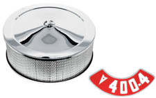 14 X 5 Chrome Air Cleaner Assembly With 40-4bbl Decal Firebird Gto Grand Prix 14 X 5 Chrome Air Cleaner Assembly With 40-4bbl Decal Firebird Gto Grand Prix