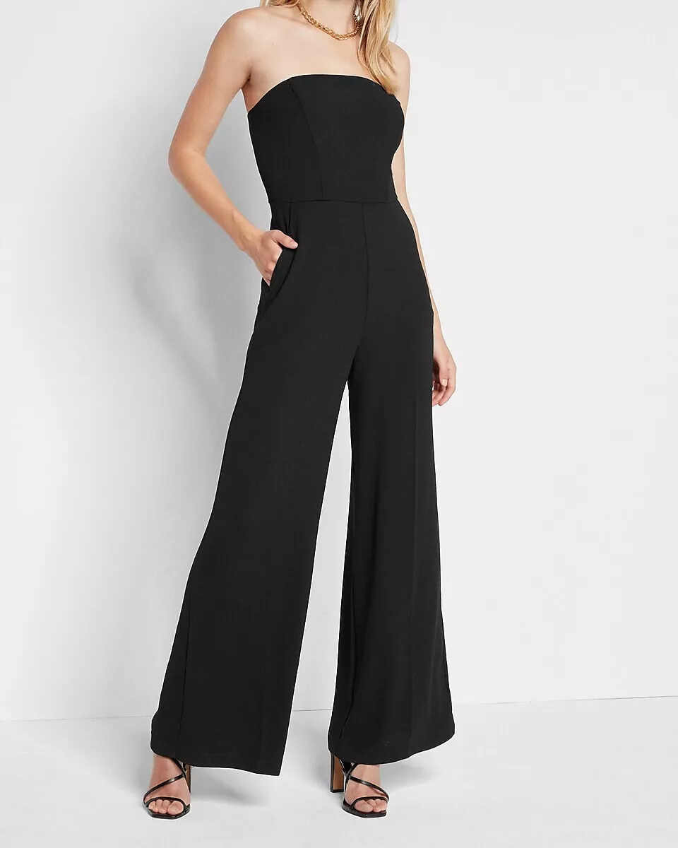 Express strapless jumpsuit hot sale