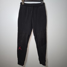 Jordan Jogger Sweatpants Boys Black/Red sz L 12-13yrs Jumpman Nike