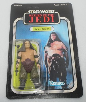 RECARDED 1984 Rancor Keeper Star Wars ROTJ 100% Complete Vintage Figure Lot