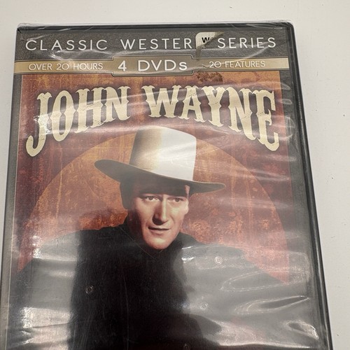 John Wayne 20-Film Set (DVD, 4-Disc) Classic Western B&W Texas Terror Hell Town - Picture 4 of 4