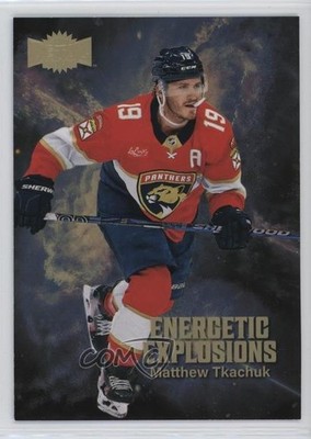 2023 Skybox Metal Universe Energetic Explosions Gold 74/99 Matthew Tkachuk 1bt2