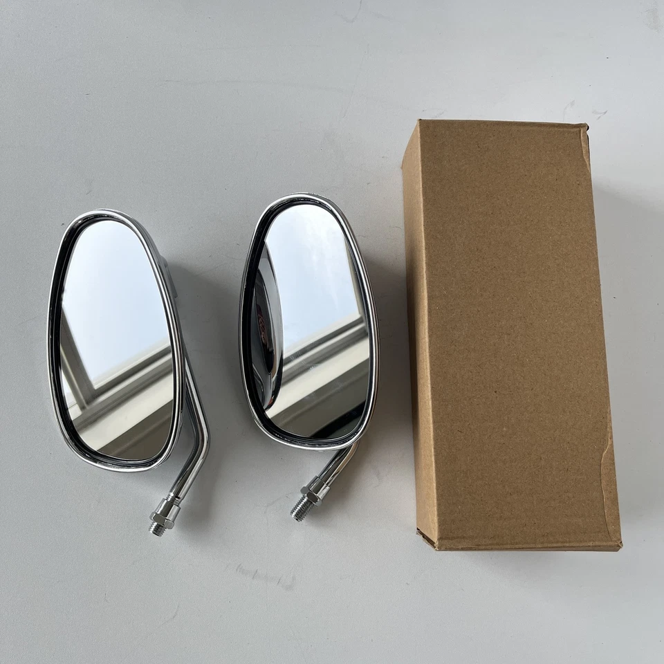 10mm Chrome Motorcycle Mirrors Fit Honda VTX1300/1800 Shadow 750/1100 ACE/Spirit - Image 2 of 4
