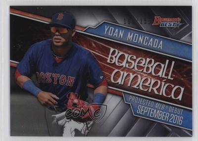 2016 Bowman's Best Baseball America Prospect Forecast /150 Yoan Moncada 0ot5