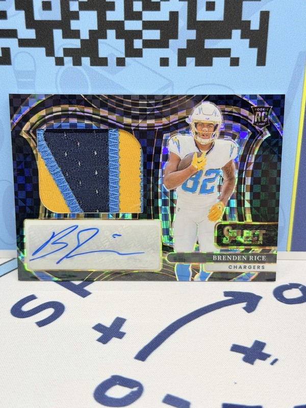 BRENDEN RICE 2024 SELECT RPA ROOKIE BLACK Prizm PATCH SSP RC AUTO 1/1 Packers