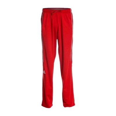 Adidas Men's Red & White Warm Up Training Open Hem Athletic Pants Size XS