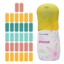 32 Pack Silicone Bottle Covers, Travel Essentials for Women Men, Travel Size ...