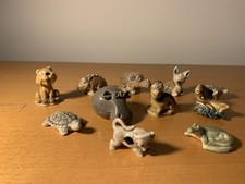 Collection Of Eleven small animal ceramics, some are Wade Whimsies