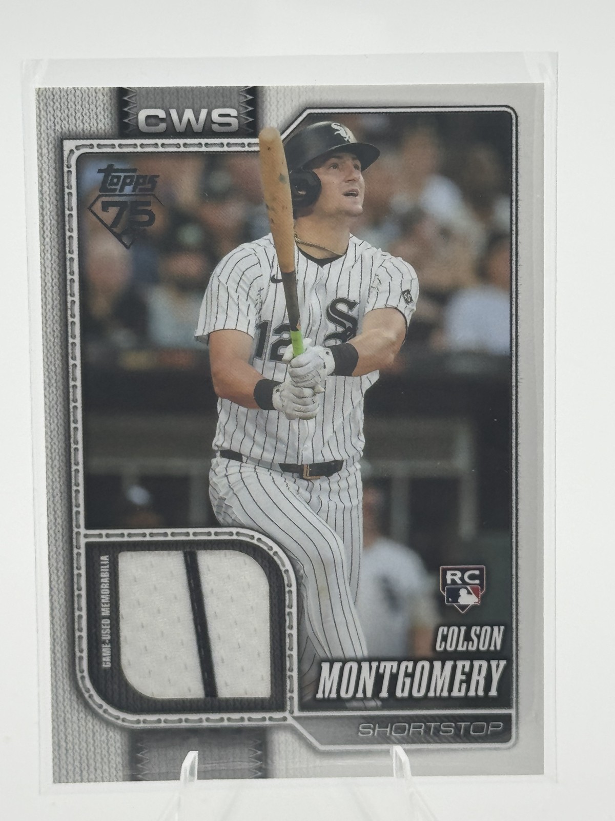 2026 Topps Series 1 - Real One Relics Colson Montgomery #157 (MEM, RC)