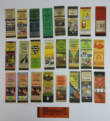 Vintage Restaurant Matchbook Covers Lot of 25 Washington DC Maryland Advertisin