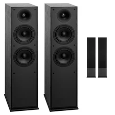 Uimoso Passive Floorstanding Speakers 2-Way Tower Speakers 400W Peak Power Pair