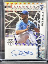 Jake Brentz - 2022 Panini Mosaic #RAM-BR Rookie Auto Silver Mosaic Prizm Jacob