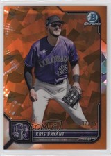 2022 Bowman Chrome Sapphire Edition Orange 37/75 Kris Bryant #72 0m4r