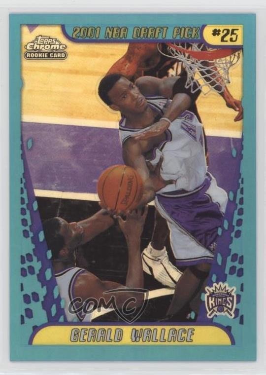 2001-02 Topps Chrome Refractor Gerald Wallace #152 3g8