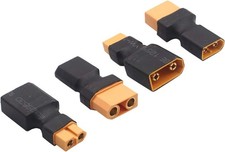 2Pairs RC XT90 to XT60 Plug Male Female Adapter Connector Compatible with RC ...