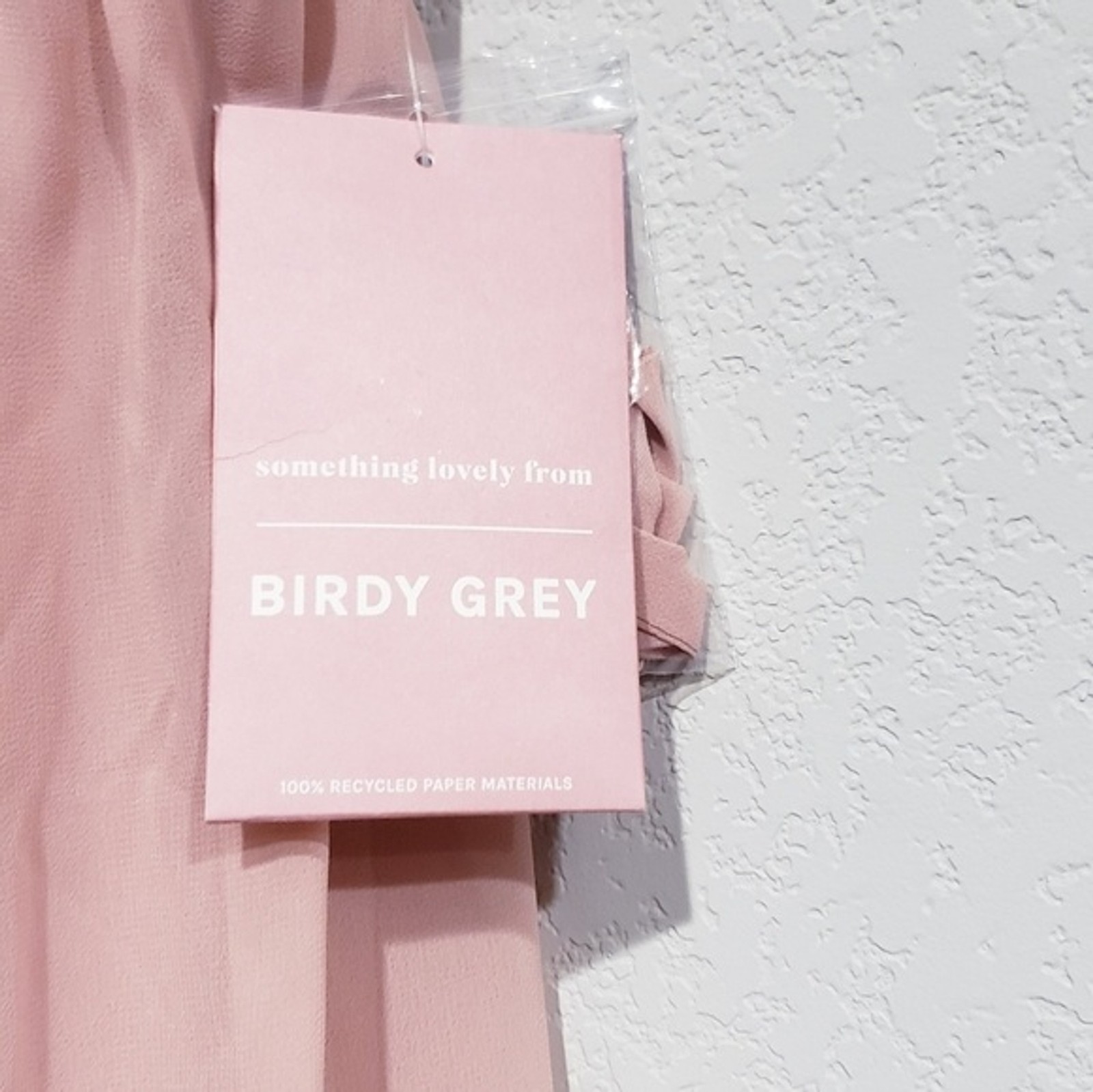 NWT Birdy Grey Dress CHICKY CONVERTIBLE DRESS MESH ROSE QUARTZ Formal 3X image 6