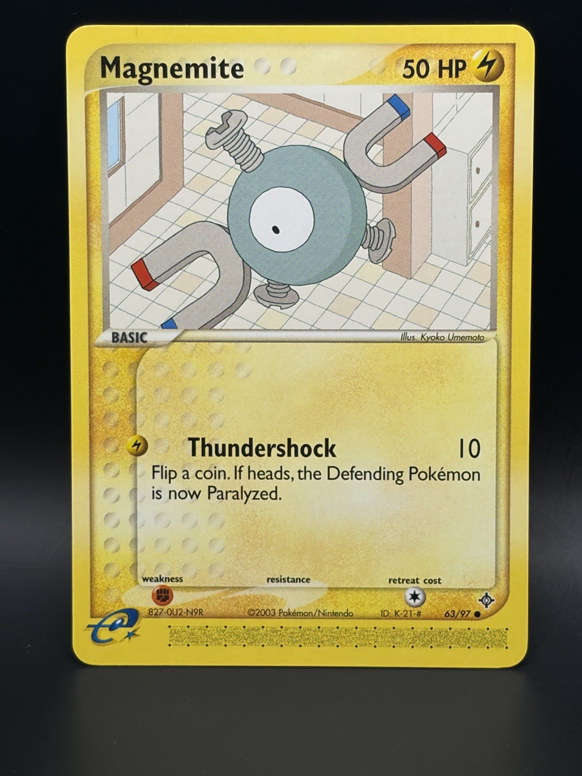 Pokemon TCG Magnemite EX Dragon 63/97 Common Card, Non-Holo