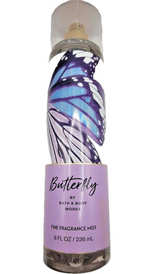 Bath & Body Works BUTTERFLY Fine Fragrance Mist Body Spray 8 oz Rasberry Iris