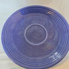 Vtg 6 inch blue cobalt saucer pottery unmarked Fiesta Fiestaware