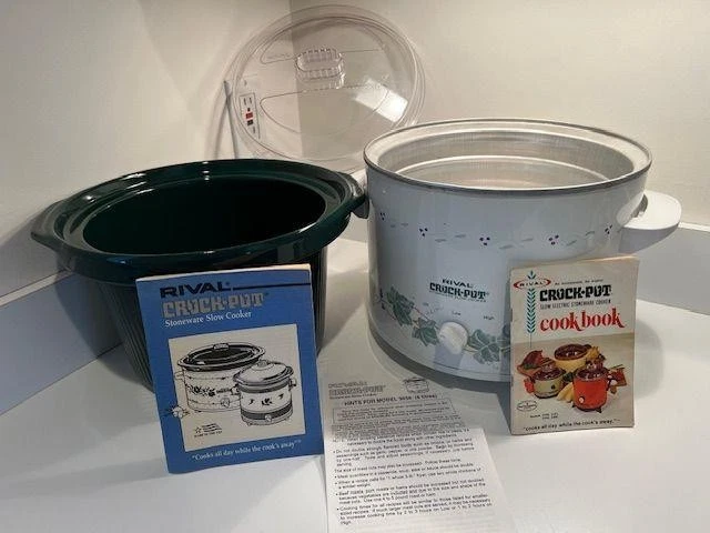 Vintage Rival Crock-Pot Stoneware Slow Cooker 6 Quart Model #3656