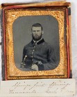Civil War Texas Confederate 11th Cavalry George R Reeves Officer Ambrotype Photo — photo 1