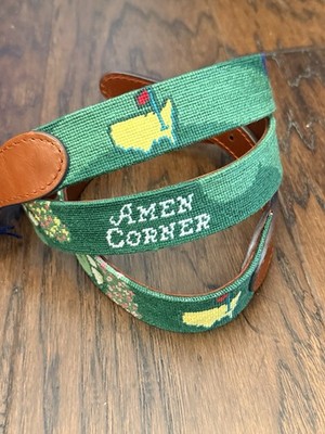 2026 Masters Smathers & Branson Amen Corner Needlepoint Belt Size