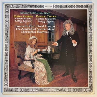 HOGWOOD Kirkby Bach Coffee Cantata Etc N/Mint 1987 L'Oiseau-Lyre 417 621-1 LP