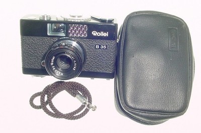 Rollei B 35 Filmkamera mit Triotar 40mm F/3.5 Objektiv in schwarz - top