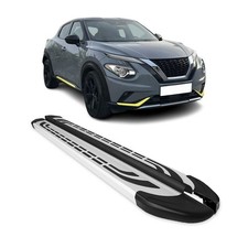 Trittbretter Seitenschweller Seitenbretter für Nissan Juke II 2019-2026 Alu Grau