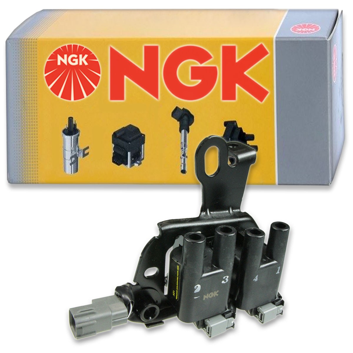 1 pc NGK Ignition Coil for 2005-2006 Kia Spectra5 2.0L L4 - Spark Plug Tune ba