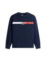 Tommy Jeans Herren TJM Reg Sign Stripe Cnck EXT DM0DM23019 Pullover Sweatshirt,