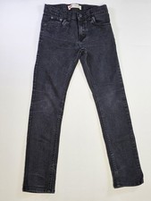 Levis 511 slim fit jeans size 12 reg black 26x27 boys