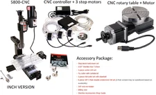 Sherline 5800CNC Next Gen CNC + 3 motors + CNC controller + Rotary CNC+ Motor