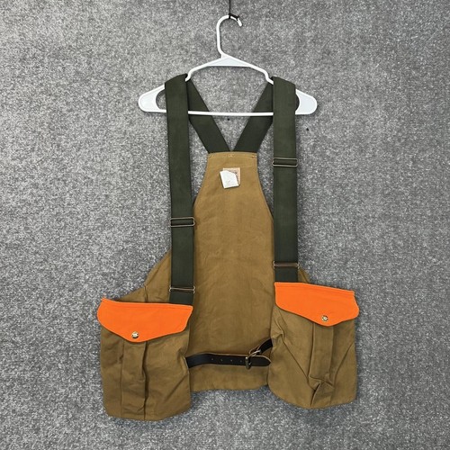 Vintage C.C. Filson Style 30B Tin Cloth Upland Hunting Vest Made Usa Functional