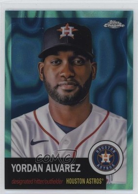 2022 Chrome Platinum Anniversary Aqua Lava Refractor 237/299 Yordan Alvarez sy5