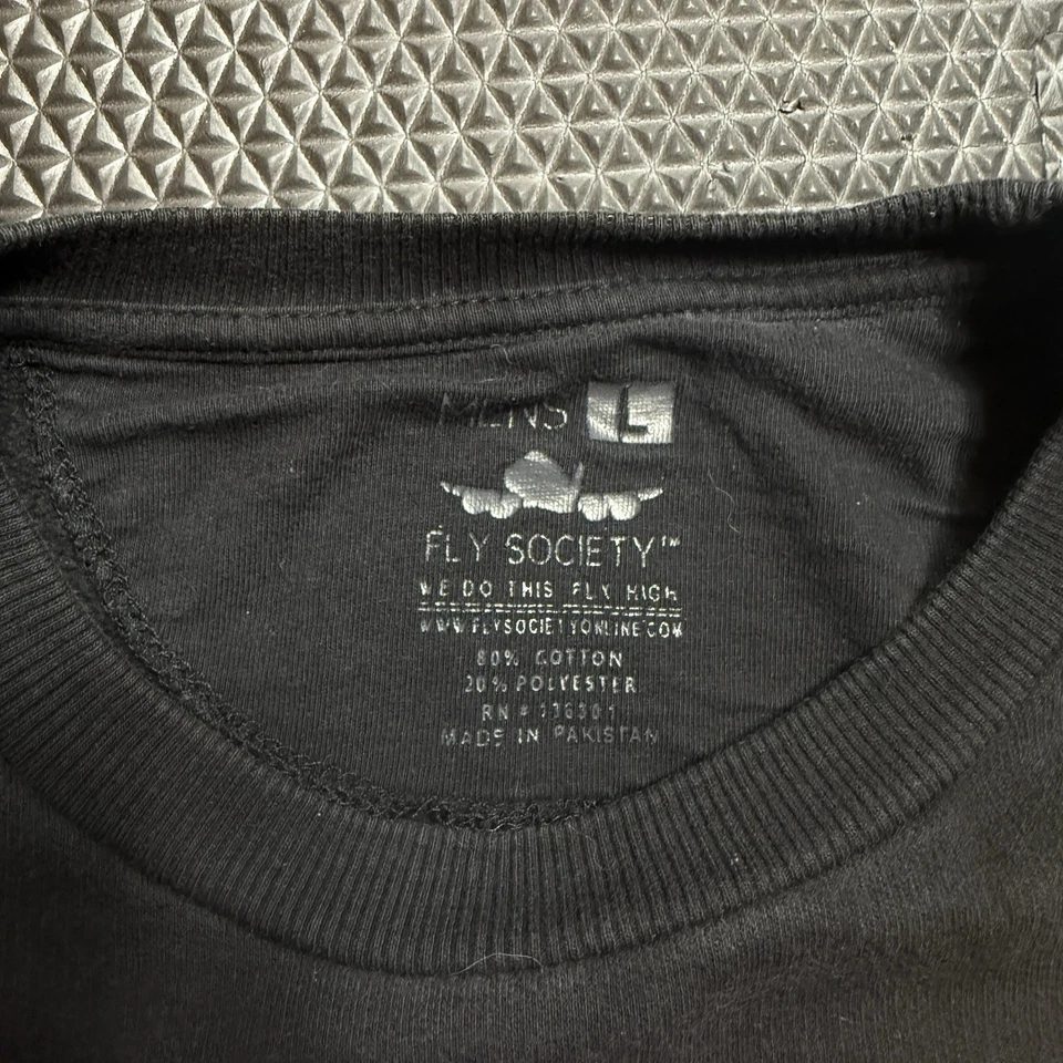 Fly Society We Run This JFK‐LAX Sudadera Cuello Redondo Mangas a Cuadros Talla M/L Foto 3 de 4