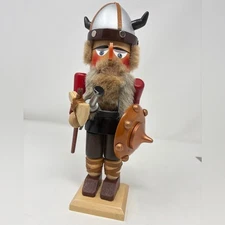 Steinbach Viking Nutcracker West Germany Wooden Collectible 11.5in